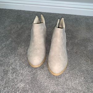 Tan booties